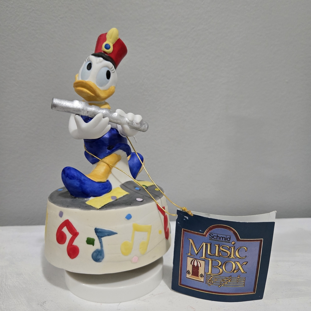 Schmid Daisy Duck Music Box Vintage Disney Collectable